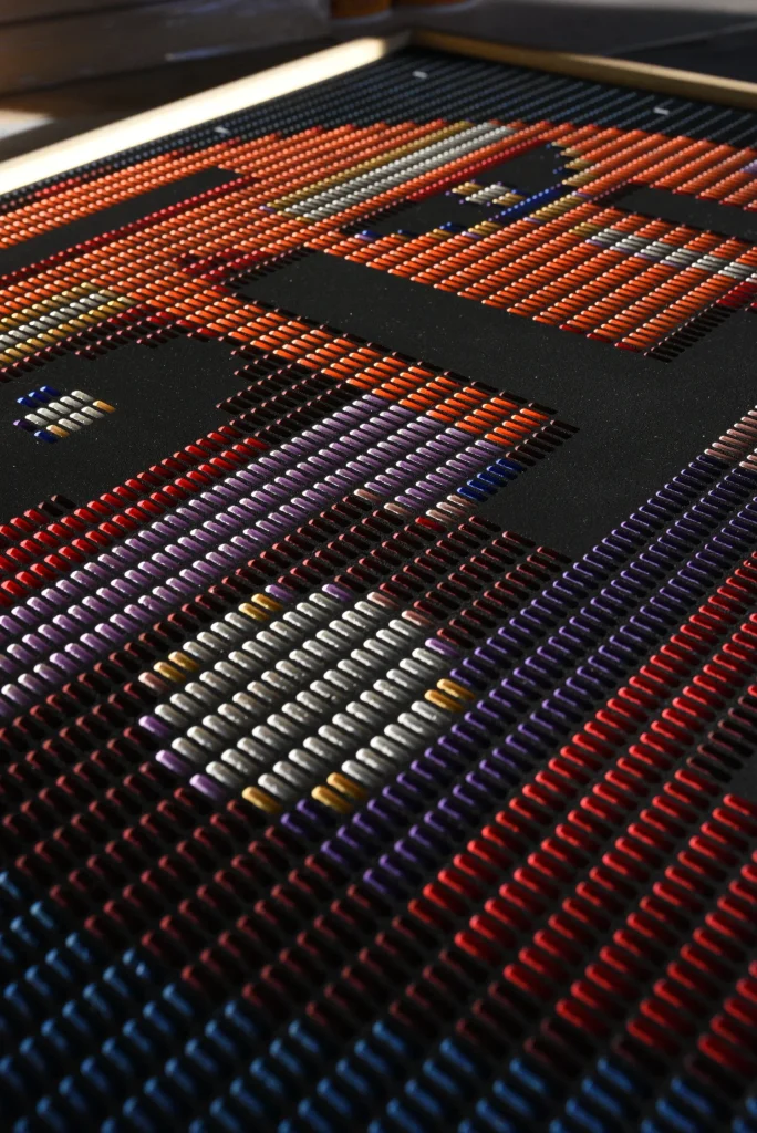 Starboy edition S by Zolo Kis — close-up of the dark nose and multicoloured milled ridges