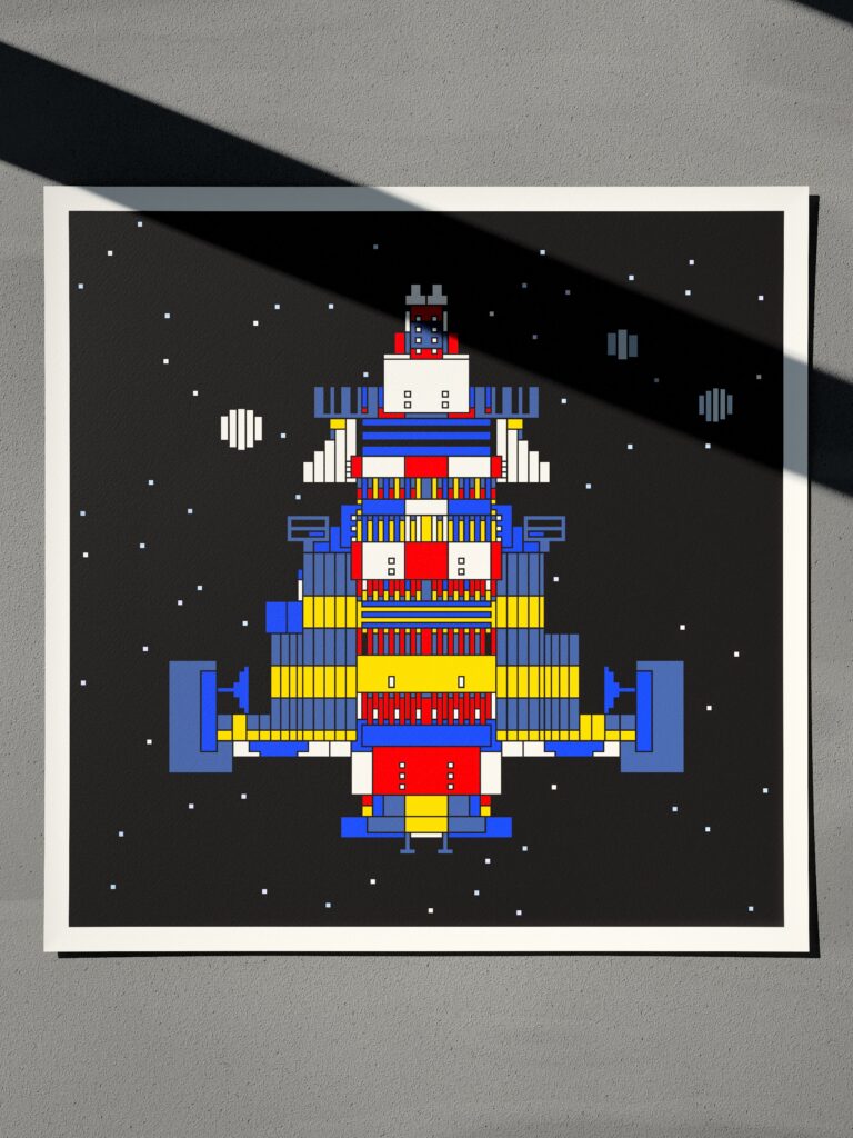 Aster Runner 3 fine art print by Zolo Kis — unframed sheet seen from the front