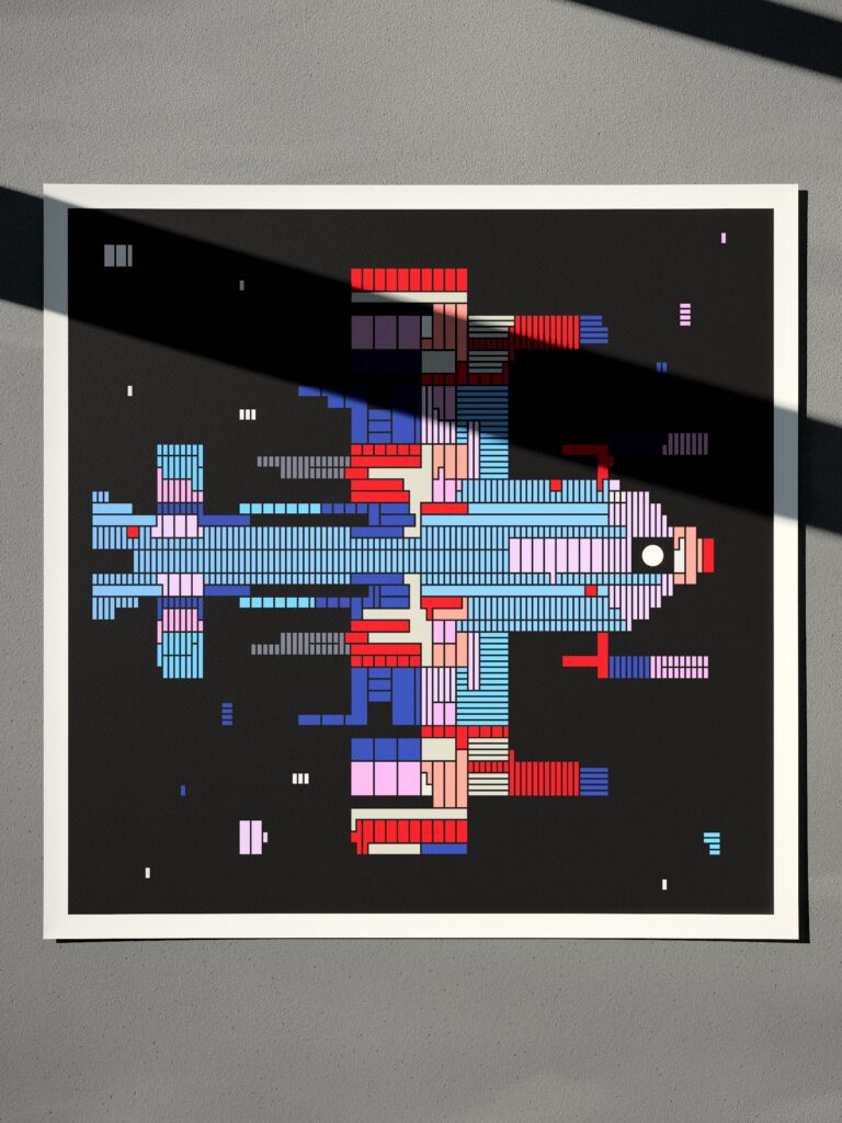 Astra Platform 7CX fine art print by Zolo Kis — unframed sheet seen from the front