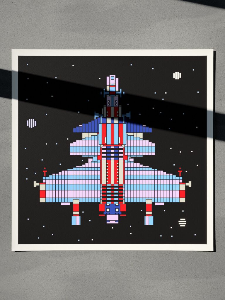 Calla Voyager fine art print by Zolo Kis — unframed sheet seen from the front