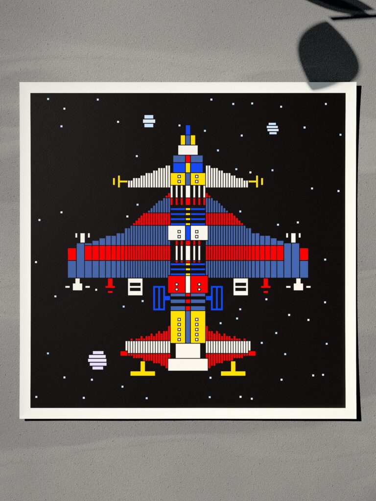 Ember Voyager 2 fine art print by Zolo Kis — unframed sheet seen from the front