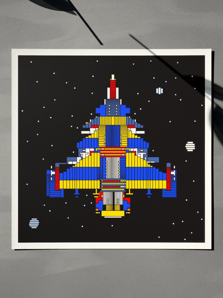 Halcyon 7 fine art print by Zolo Kis — unframed sheet seen from the front