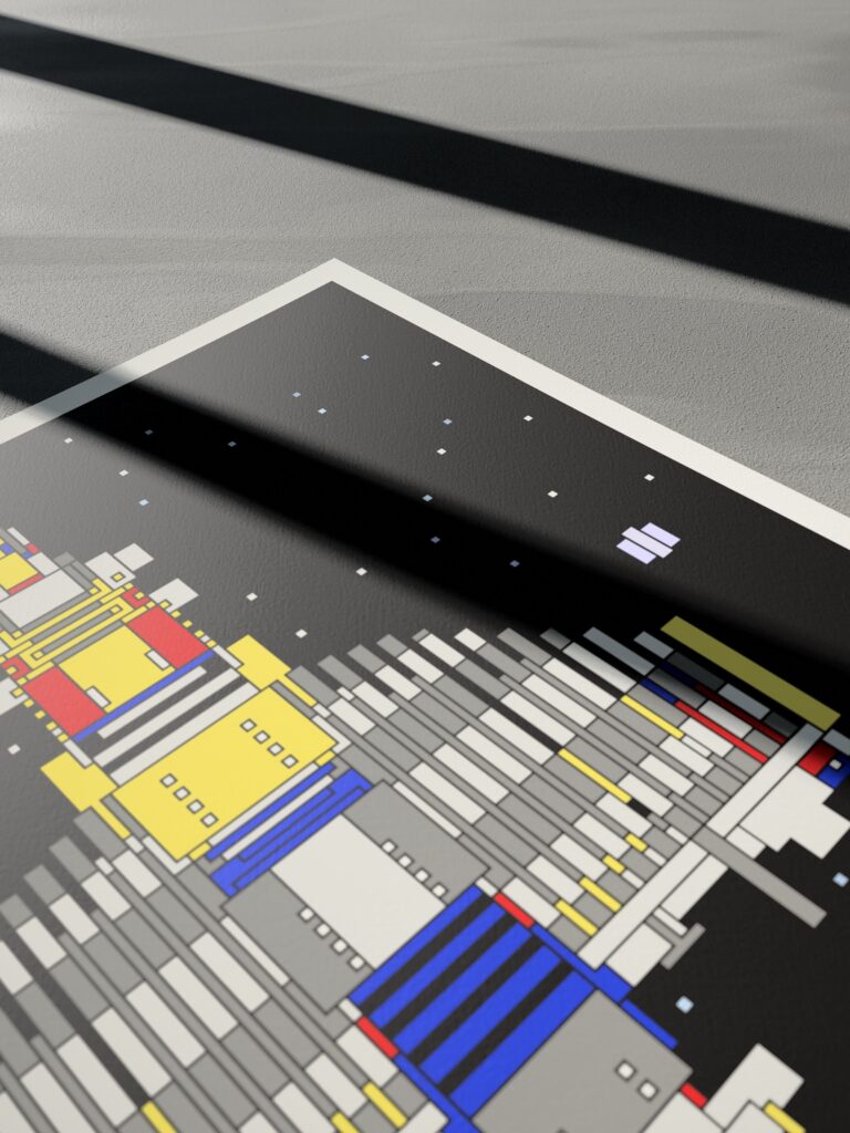 Long Haul 9 fine art print by Zolo Kis — low-angle view across a corner of the sheet