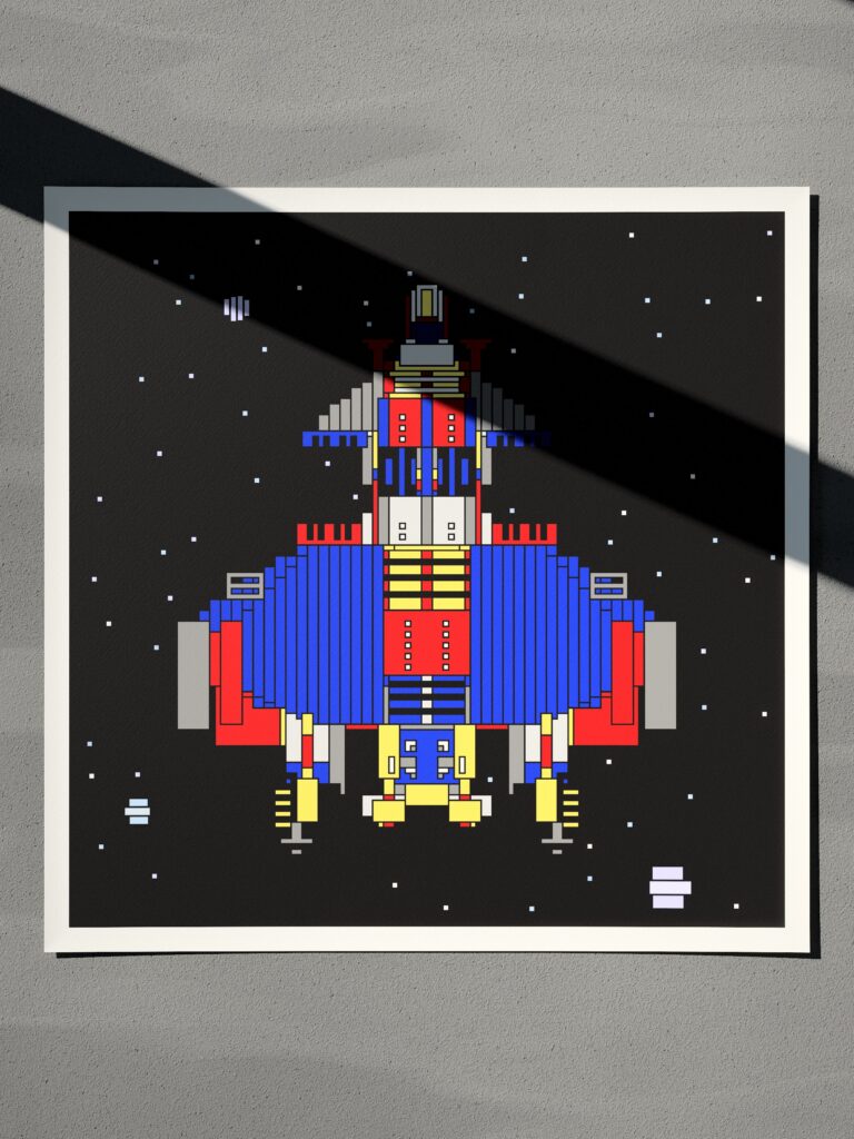 Meridian Pod 8 fine art print by Zolo Kis — unframed sheet seen from the front