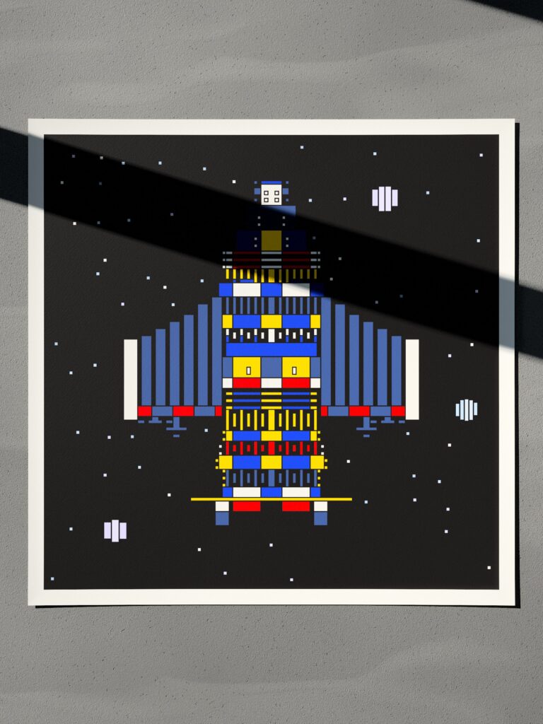 Nomad Pod 3 fine art print by Zolo Kis — unframed sheet seen from the front