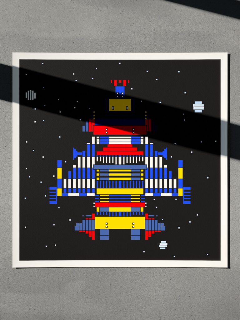 Northlight 12 fine art print by Zolo Kis — unframed sheet seen from the front