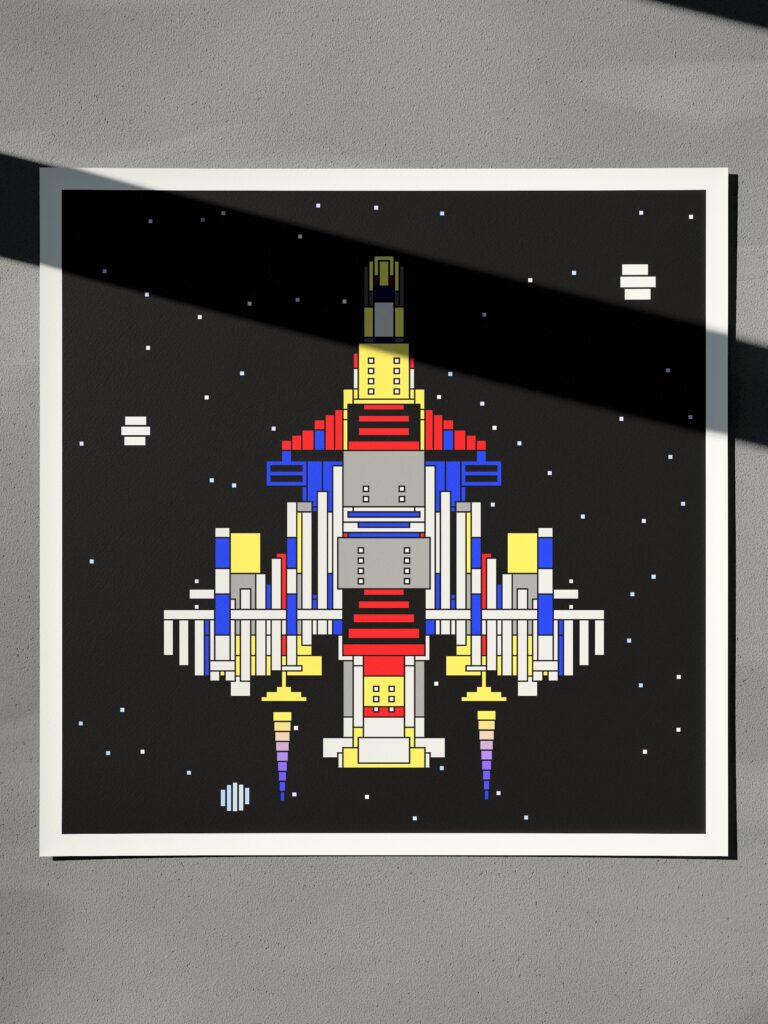 Orbis Glider fine art print by Zolo Kis — unframed sheet seen from the front