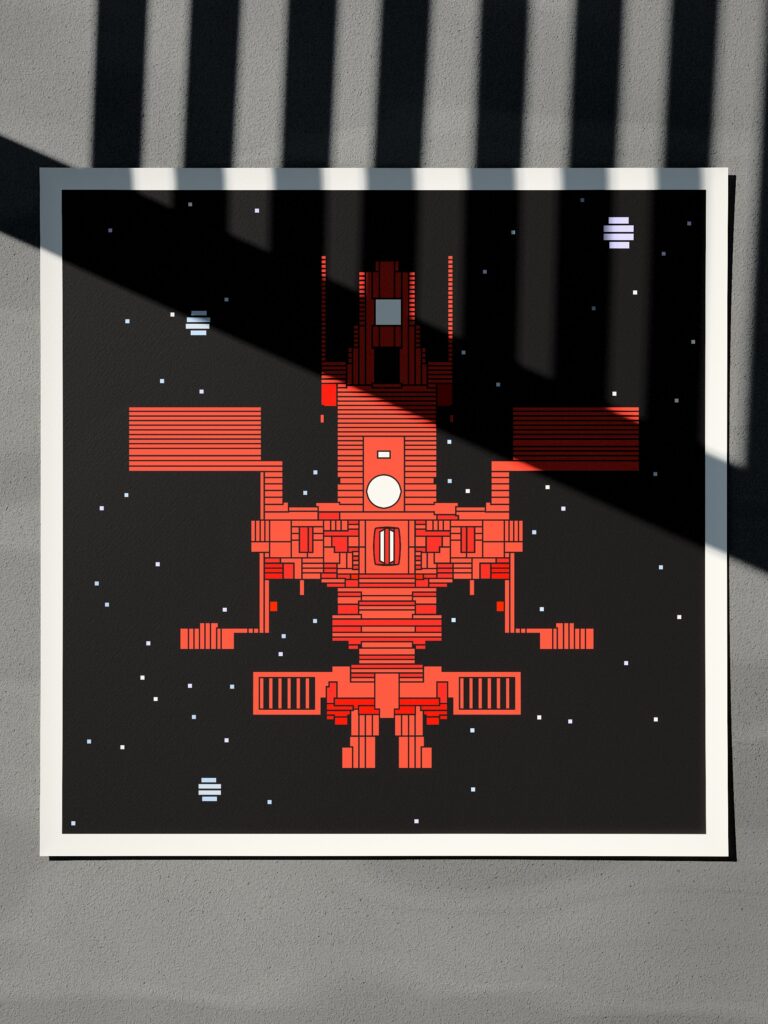 Velvet Orbit 6 fine art print by Zolo Kis — unframed sheet seen from the front