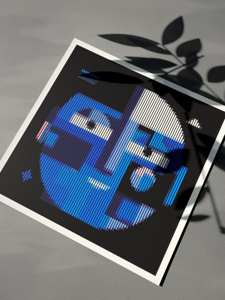 The Healer fine art print by Zolo Kis — the whole sheet at an angle