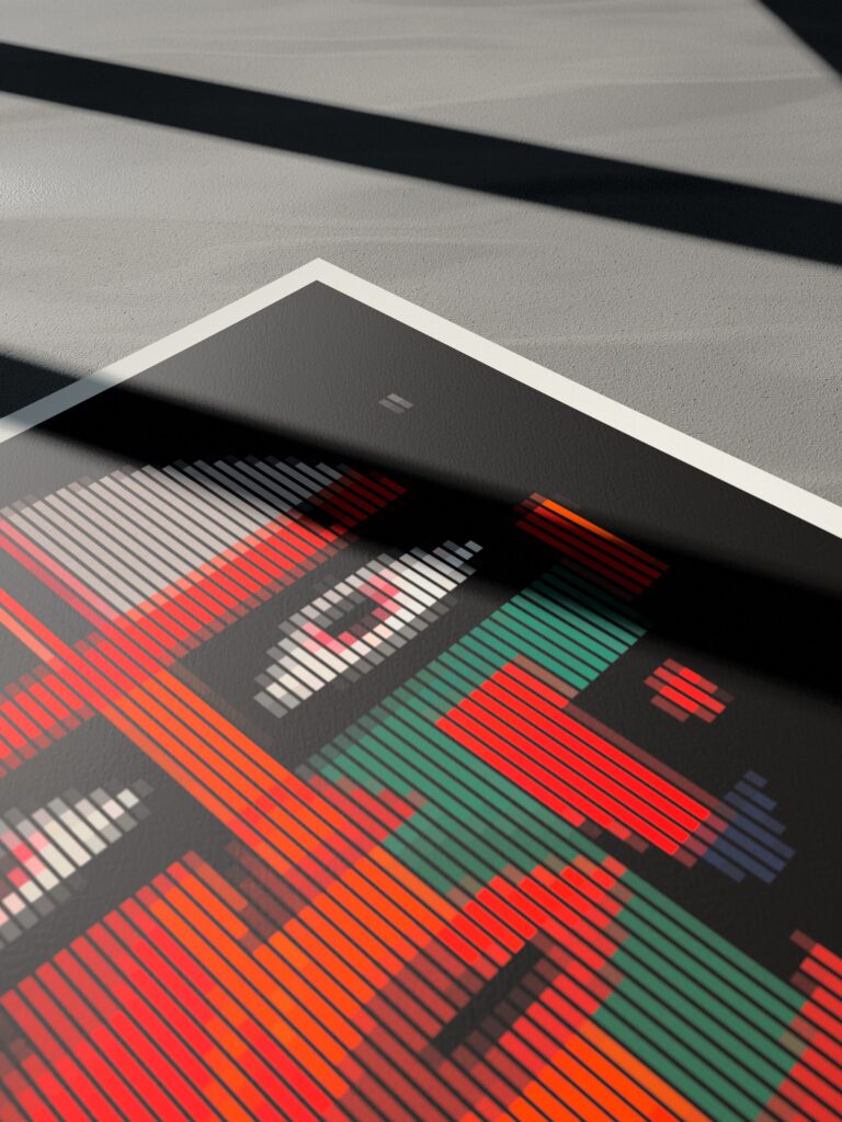 The Captain of the Spaceship fine art print by Zolo Kis — low-angle view of a corner of the sheet