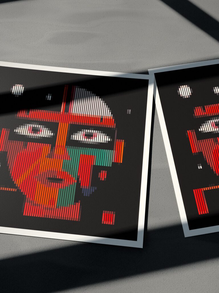 The Captain of the Spaceship fine art print by Zolo Kis — two sheets side by side
