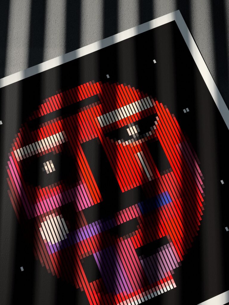 Starboy fine art print by Zolo Kis — close-up of the lower corner of the sheet