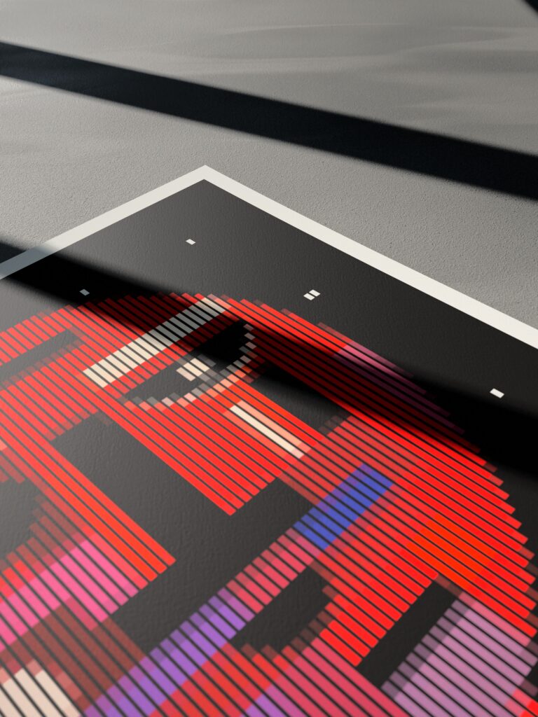 Starboy fine art print by Zolo Kis — low-angle view of a corner of the sheet