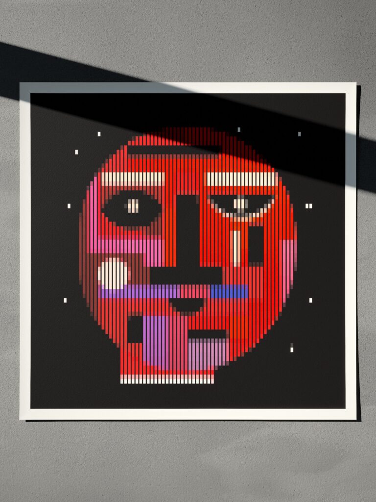 Starboy fine art print by Zolo Kis — unframed sheet seen from the front in window light